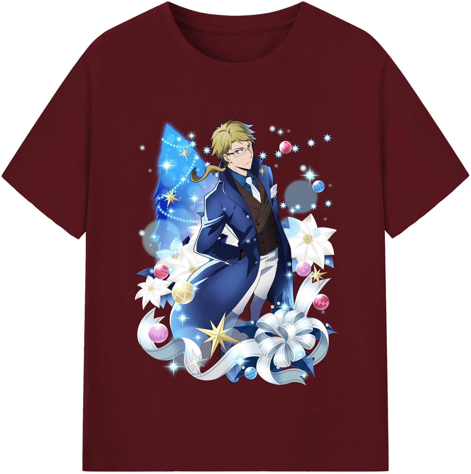 （画像用） 文豪ストレイドッグス Bungo Stray Dogs 綿100％半袖Tシャツ（フロントプリント）